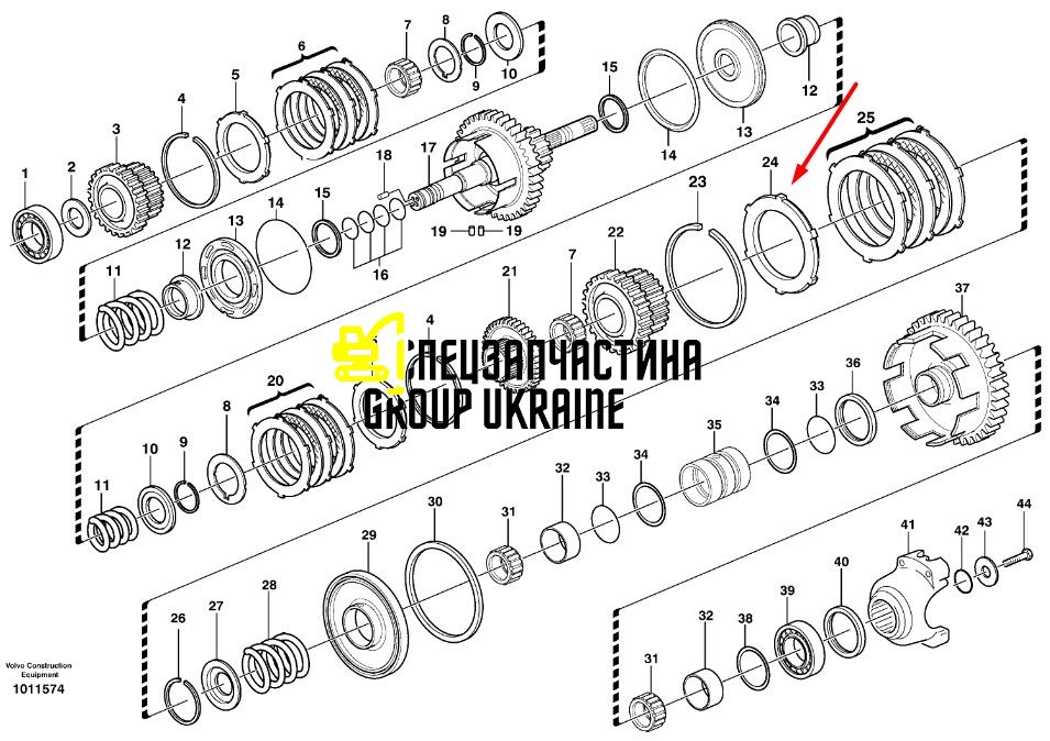 Комплект гальмівних дисків 87705492 Case, New Holland