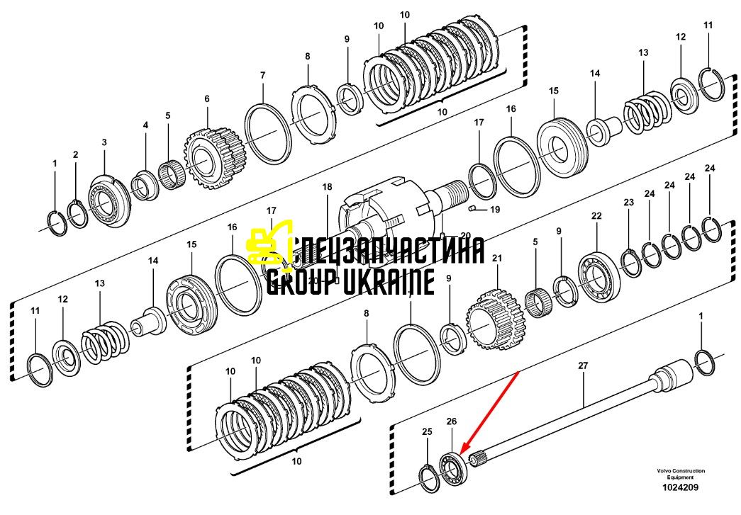 Підшипник 11709099 VOLVO