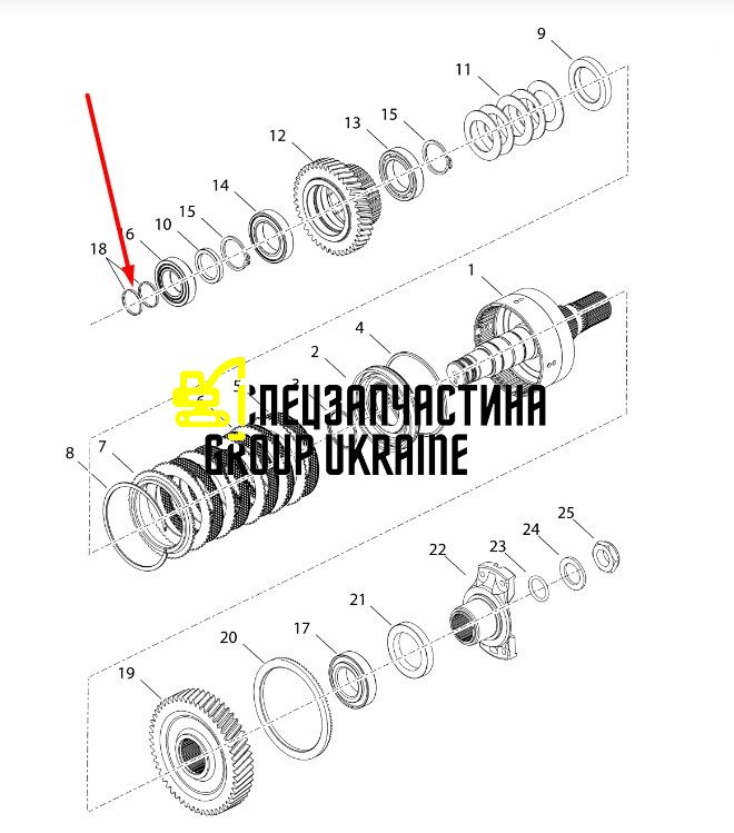 Кільце компресійне Dana Spicer 238389