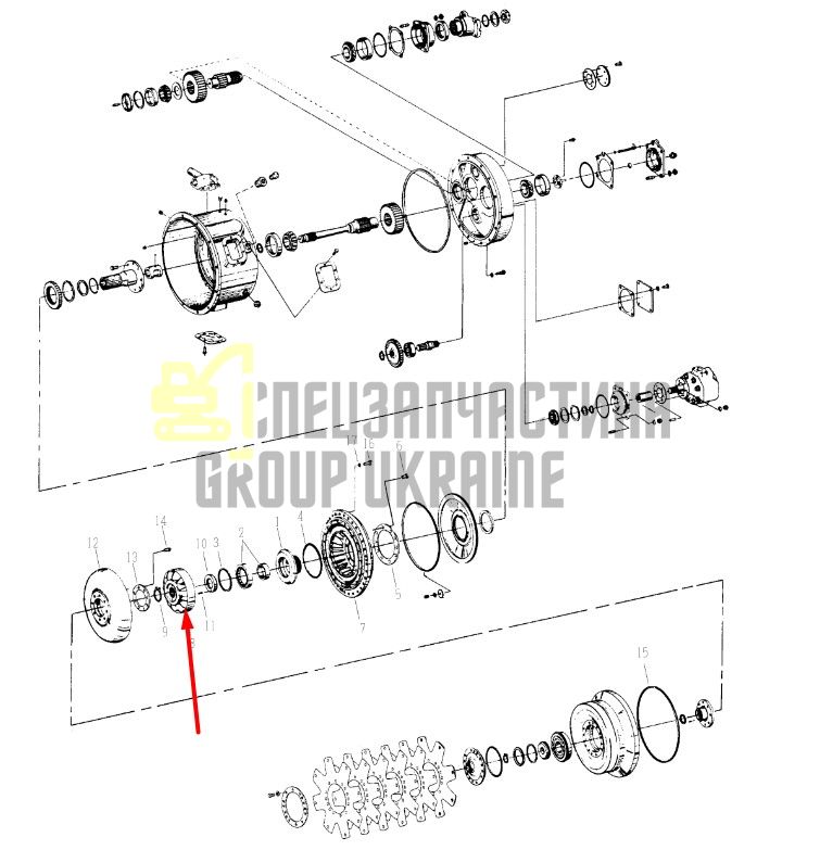 218781 Реактор гідротрансформатора Dana Spicer C8000, CL8000
