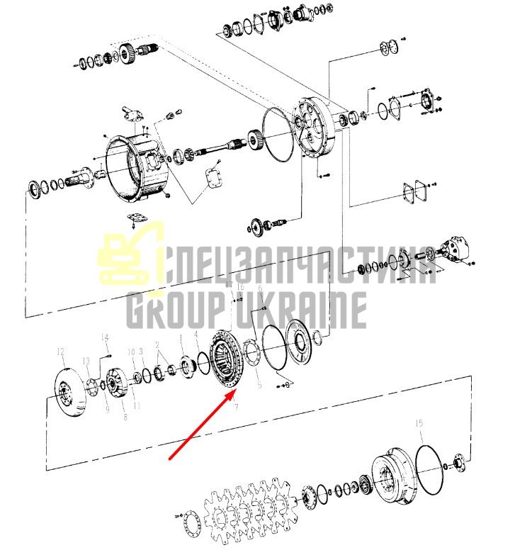 222265 Ротор Dana Spicer C8000, CL8000