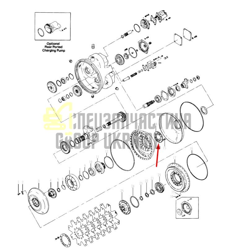 222266 Колонка Dana Spicer C5000, CL5000, 34000, 36000, 40000, TE27, TE32