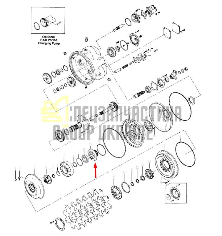 222269 Колонка Dana Spicer C5000, CL5000, 34000, 36000, 40000, TE27, TE32