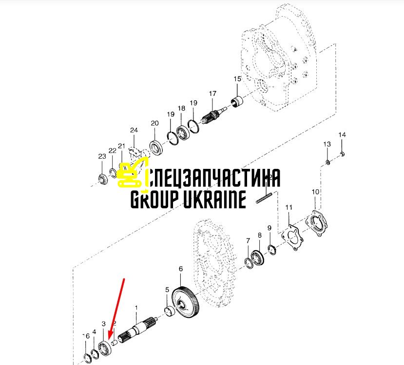 Підшипник Dana Spicer 225605