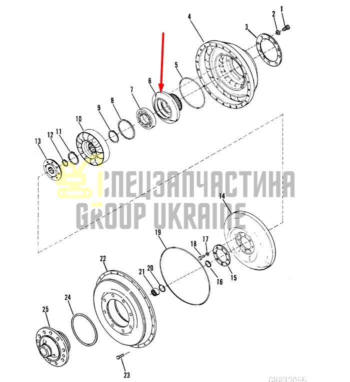 230752 Ступиця ротора Dana Spicer C320, C330, C270, CL270, 28000, 32000