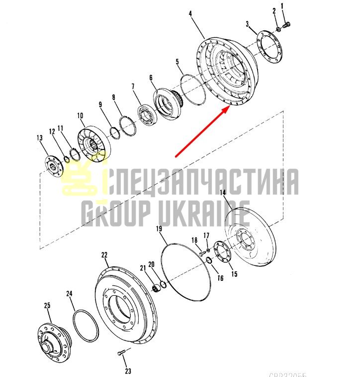 233056 Ротор Dana Spicer C8000, CL8000