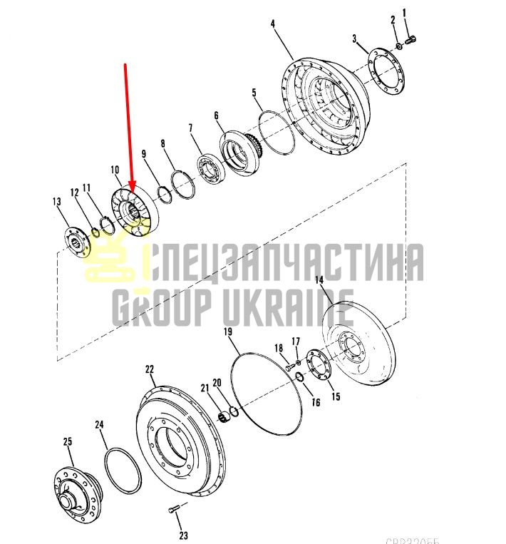 239644 Реактор гідротрансформатора Dana Spicer C320, C330, C270, CL270, 28000, 32000