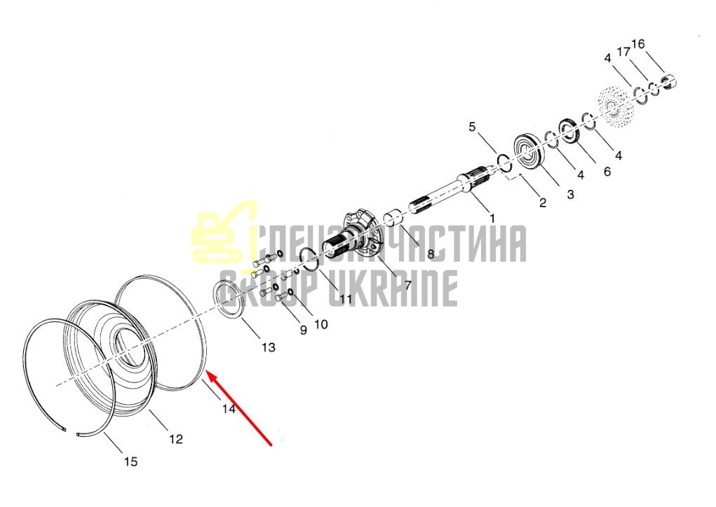 231458 Ущільнення DANA Spicer 2800
