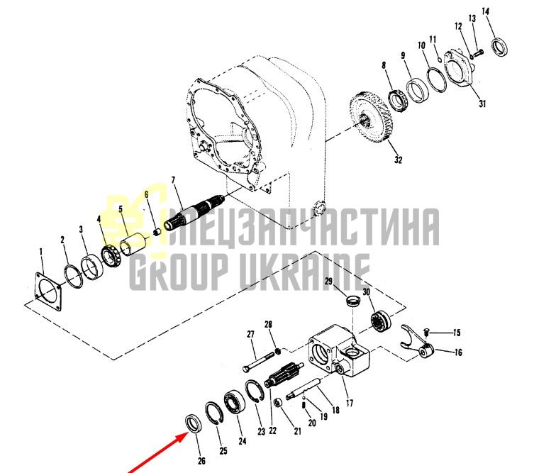 232535 Кільцеве ущільнення DANA Spicer 2800