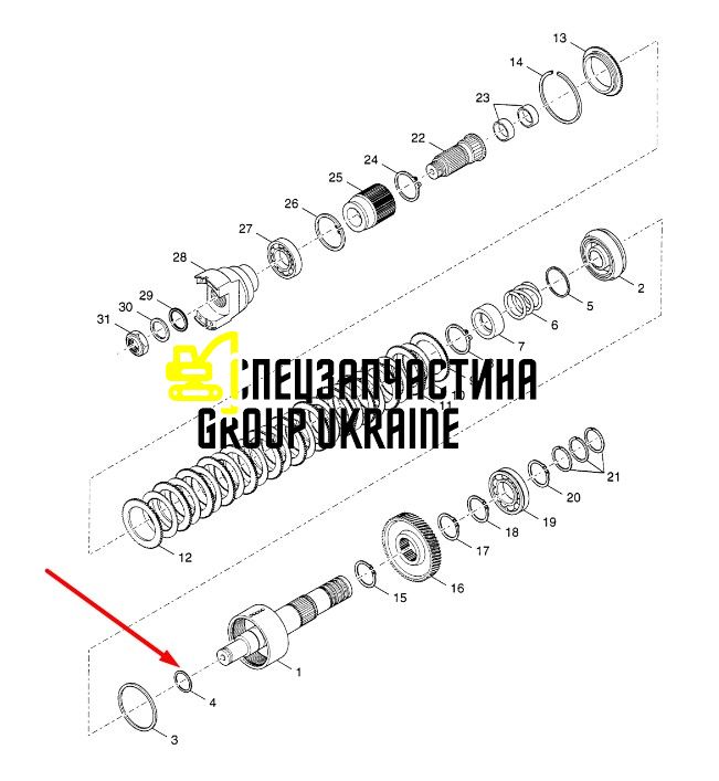 Кільце ущільнювача 234113 Dana Spicer