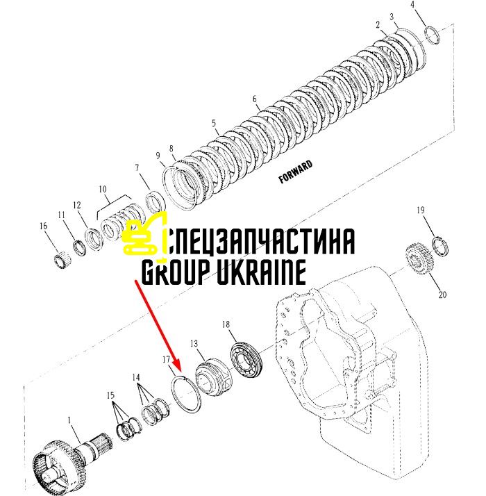 Кільце поршневе Dana Spicer 235764