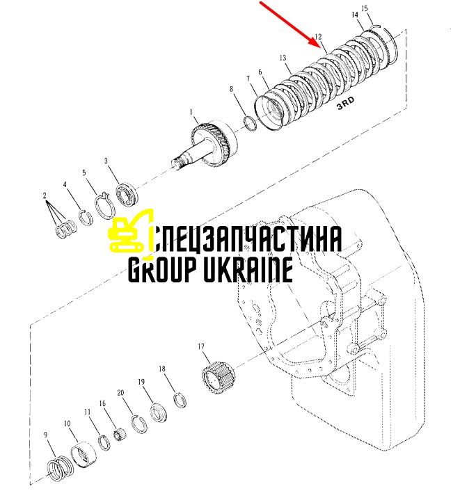Диск фрикційний 237016 Dana Spicer