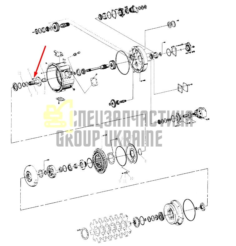 237395 Супорт статора для конвертора Dana Spicer C8000, CL8000