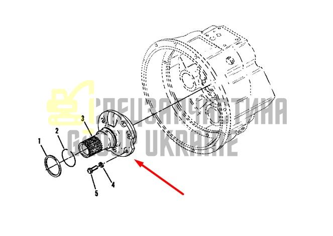 237405 Супорт статора для конвертора Dana Spicer C320, C330, C270, CL270