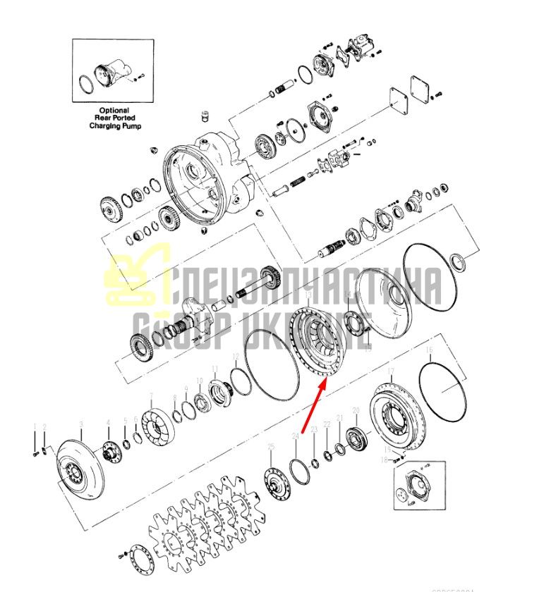 238092 НРотор Dana Spicer C5000, CL5000, 34000, 36000, 40000, TE27, TE32