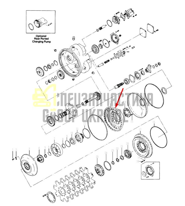 243085 Ротор Dana Spicer C5000, CL5000, 34000, 36000, 40000, TE27, TE32