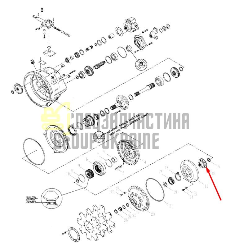 239627 Ступиця турбіни Dana Spicer 18000