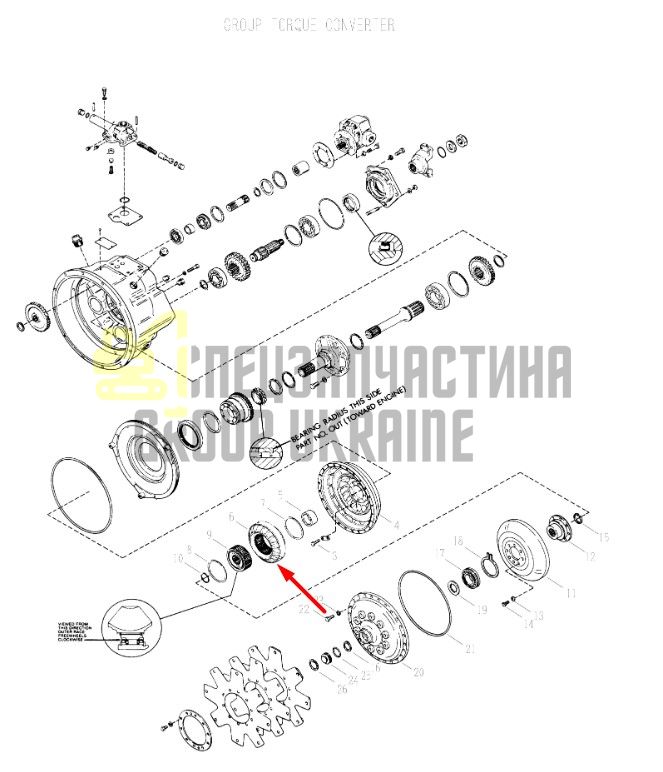 239632 Реактор гідротрансформатора Dana Spicer 18000