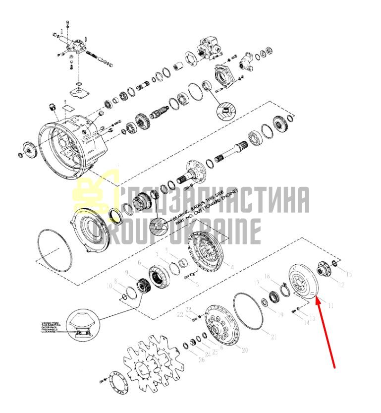 239626 Dana Spicer C2000 Turbine, 18000