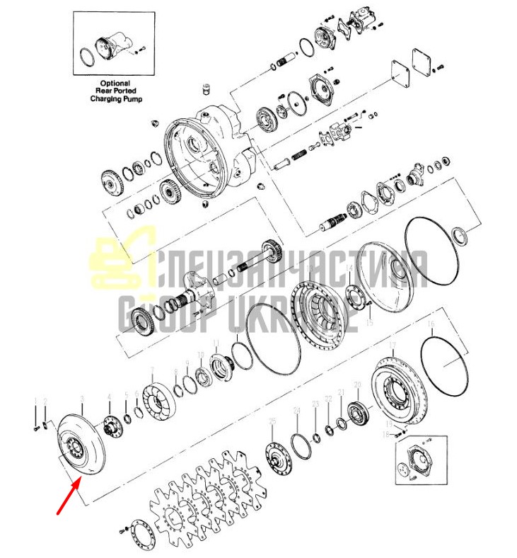 241554 Турбіна Dana Spicer C5000, CL5000, 34000, 36000