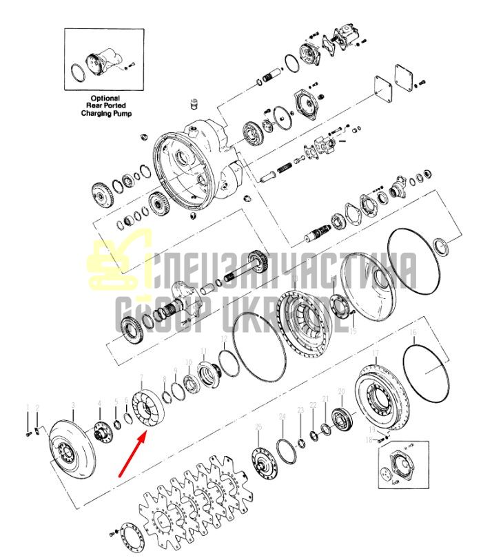 246378 Реактор гідротрансформатор Dana Spicer C5000, CL5000, 34000, 36000, 40000, TE27, TE32