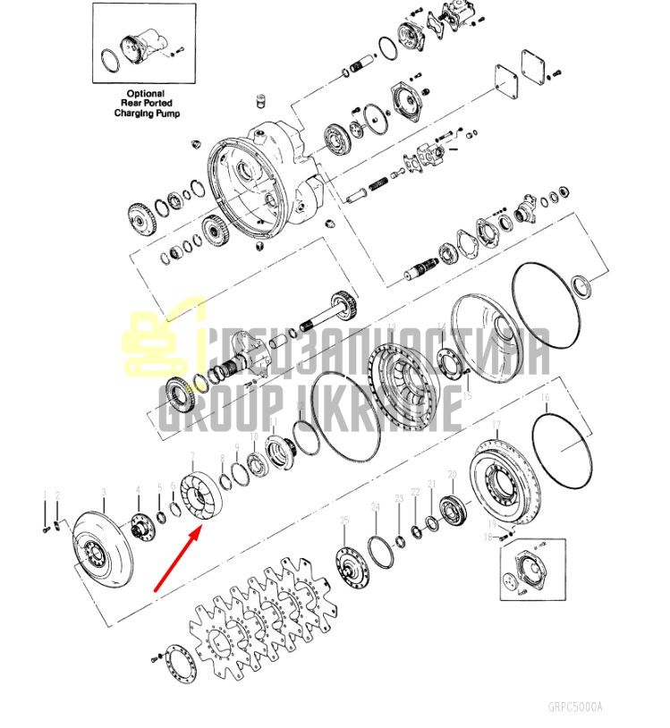 242548 Реактор гідротрансформатора Dana Spicer C5000, CL5000, 34000, 36000