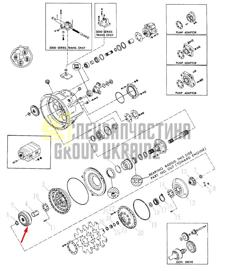 242631 Реактор гідротрансформатора Dana Spicer C2000, 18000
