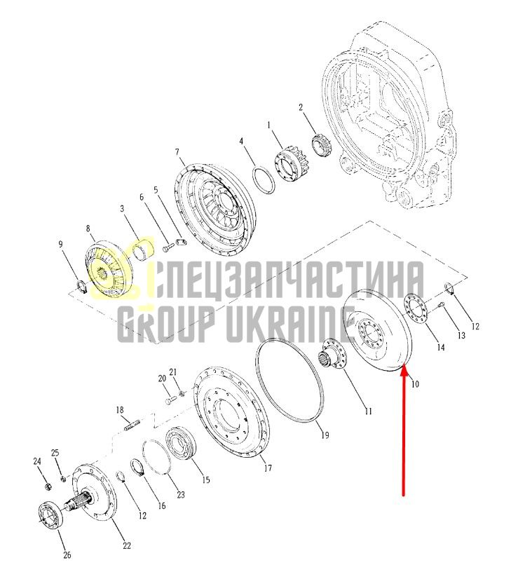 242850 Турбіна Dana Spicer 24000