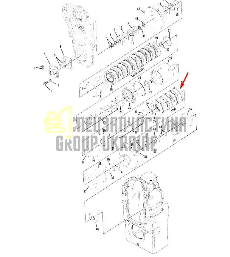 4204266 Диск фрикційний Dana Spicer T16000