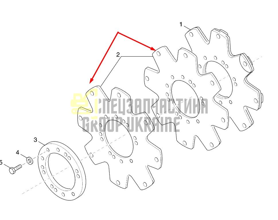 246518 Привідна пластина КПП Dana Spicer T16000