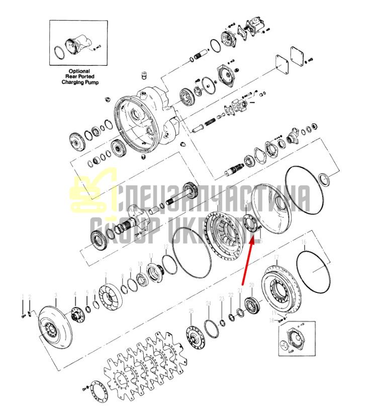 247294 Ступиця ротора Dana Spicer C8000, CL8000