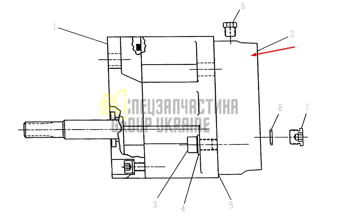 248846 Кришка насоса Dana Spicer 28000/32000