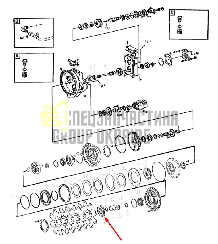 249048 Передня кришка гідротрансформатора Дана Dana Spicer C8000, CL8000