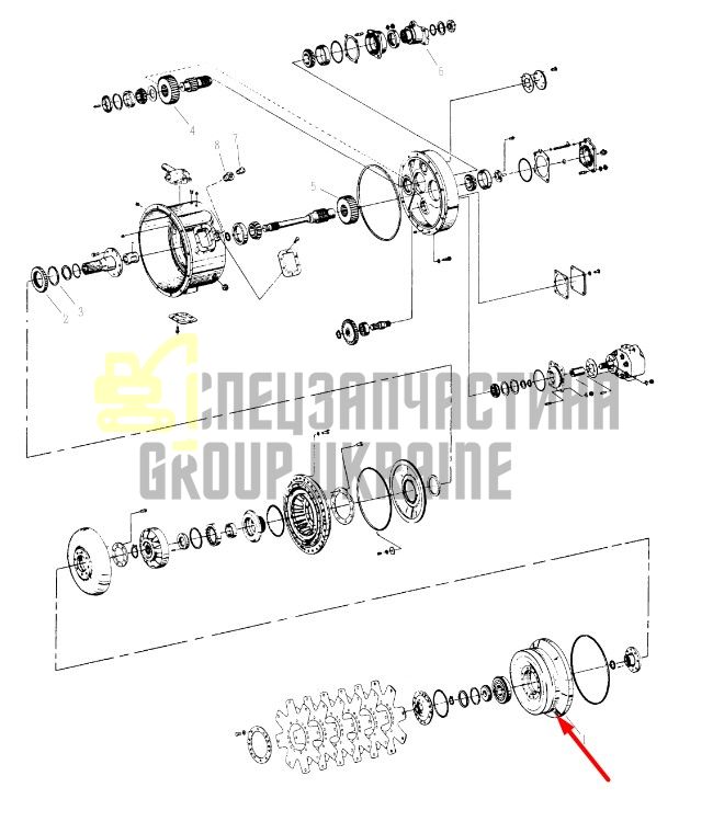 249185 Кришка ротора Dana Spicer C8000, CL8000