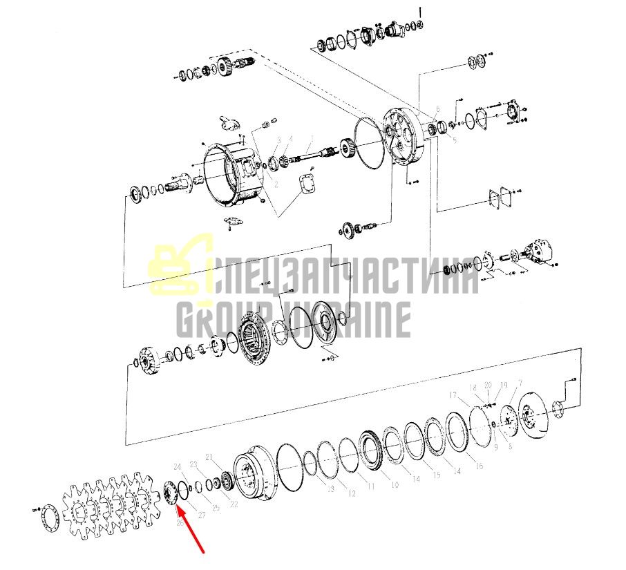 249561 Кришка Dana Spicer C8000, CL8000