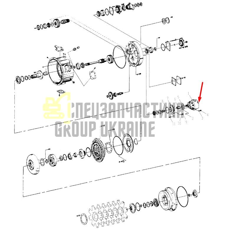 450245 (251266) Масляний насос КПП Dana Spicer C5000