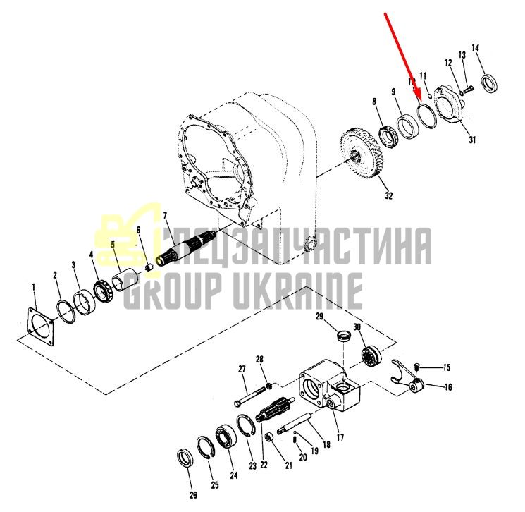 25k40412 Кільце ущільнювача DANA Spicer 28000