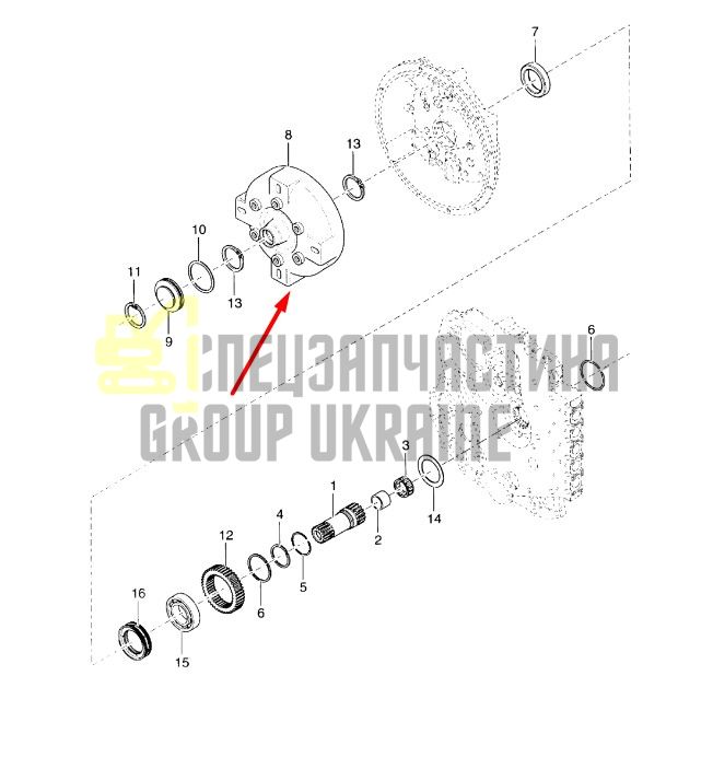 4202497 Гідротрансформатор Dana Spicer T12000