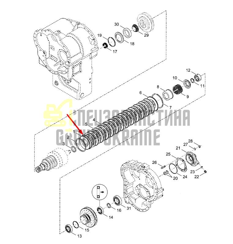 4204505 Поршень Муфти КПП Dana Spicer 34000, 36000