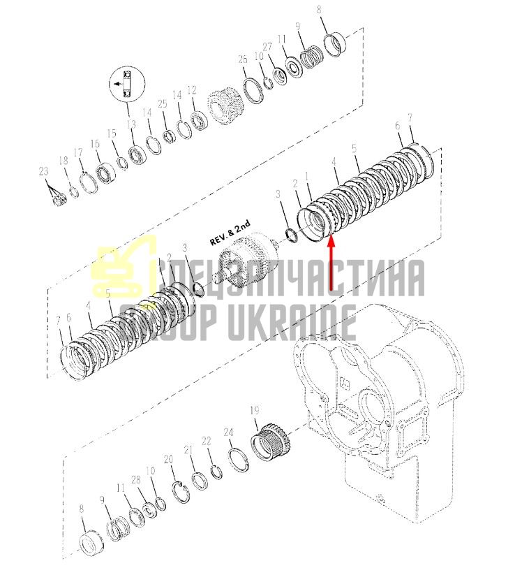 4204506 Поршень Муфти КПП Dana Spicer 34000, 36000
