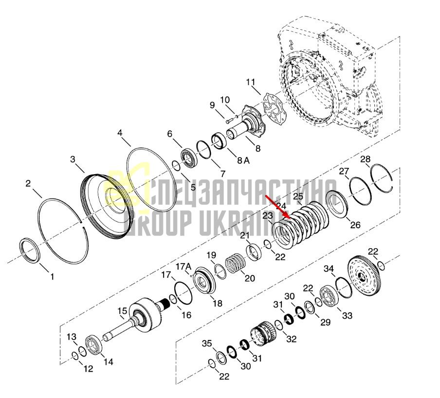 4206373 Диск фрикційний паперовий Dana Spicer TE13, TE17