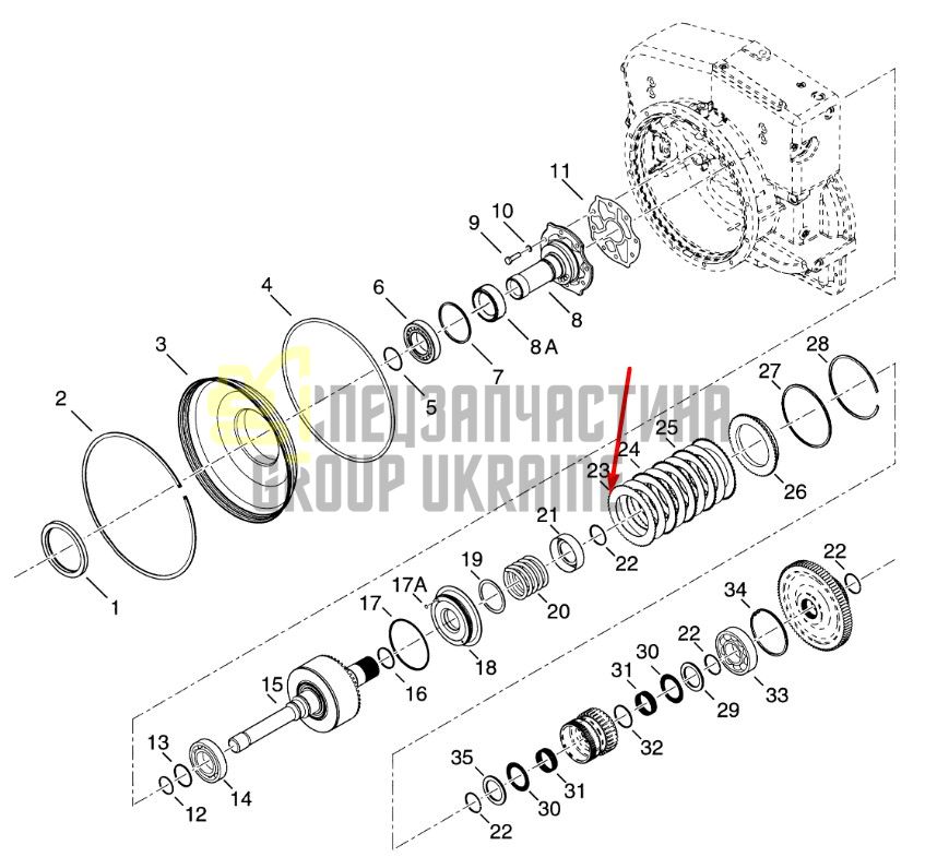 4206417 Диск фрикційний Dana Spicer TE27, TE32