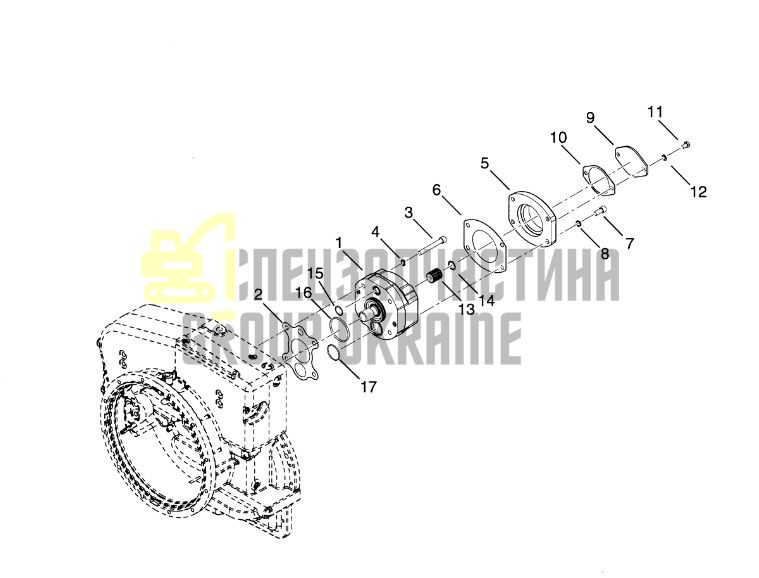 4209549 Масляний насос КПП Dana Spicer TE13/TE17