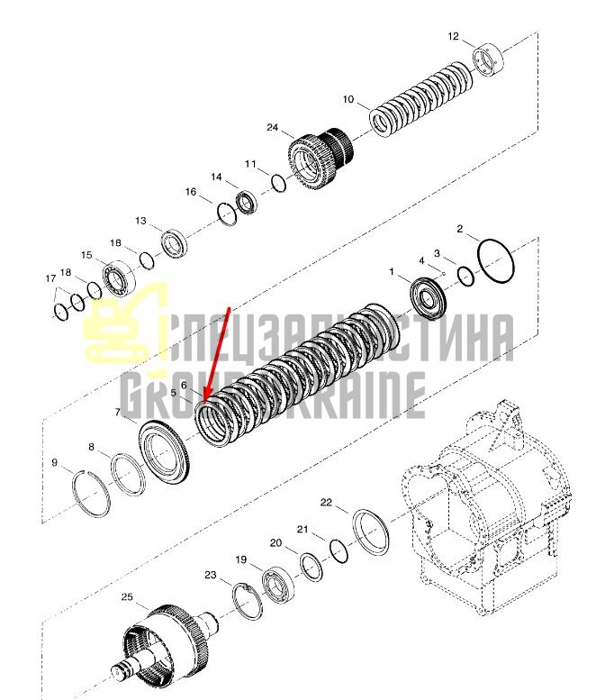 4215606 Диск фрикційний Dana Spicer TE27, TE32