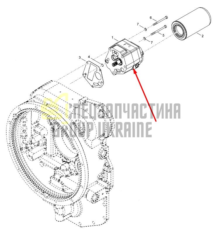 4210729 Масляний насос КПП Dana Spicer T20000, 24000