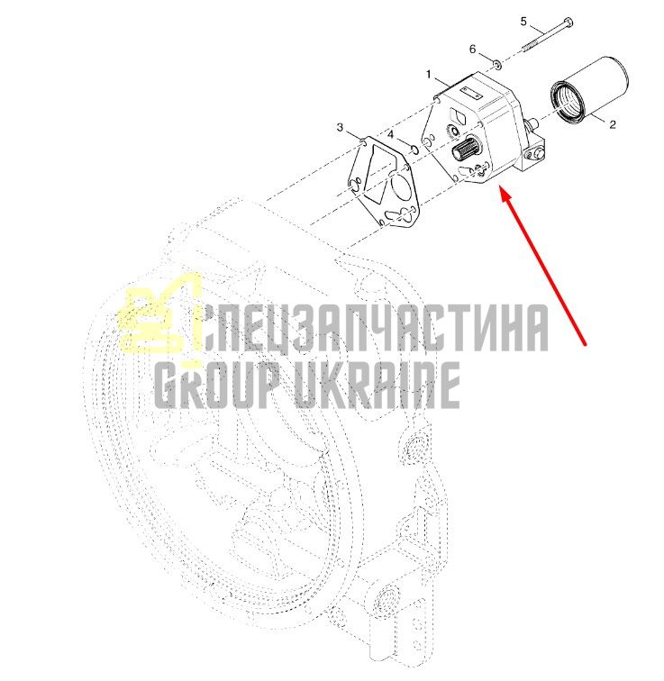 55076870 Масляний насос КПП Dana Spicer T20000
