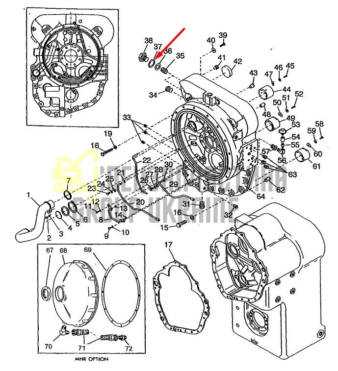 60K30022 Кільце ущільнювача DANA Spicer T20, TE15, HR36, HR24, C8000