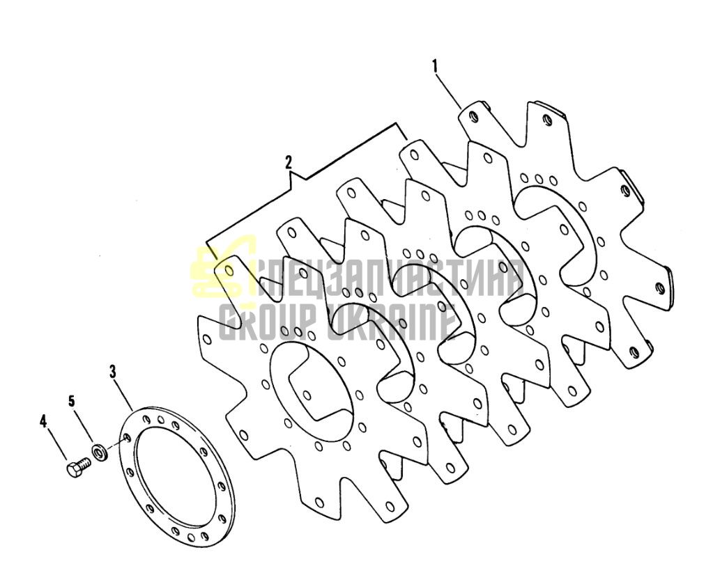 8100290 Набір пластин КПП Dana Spicer C320, C330, C270, CL270, 28000, 32000
