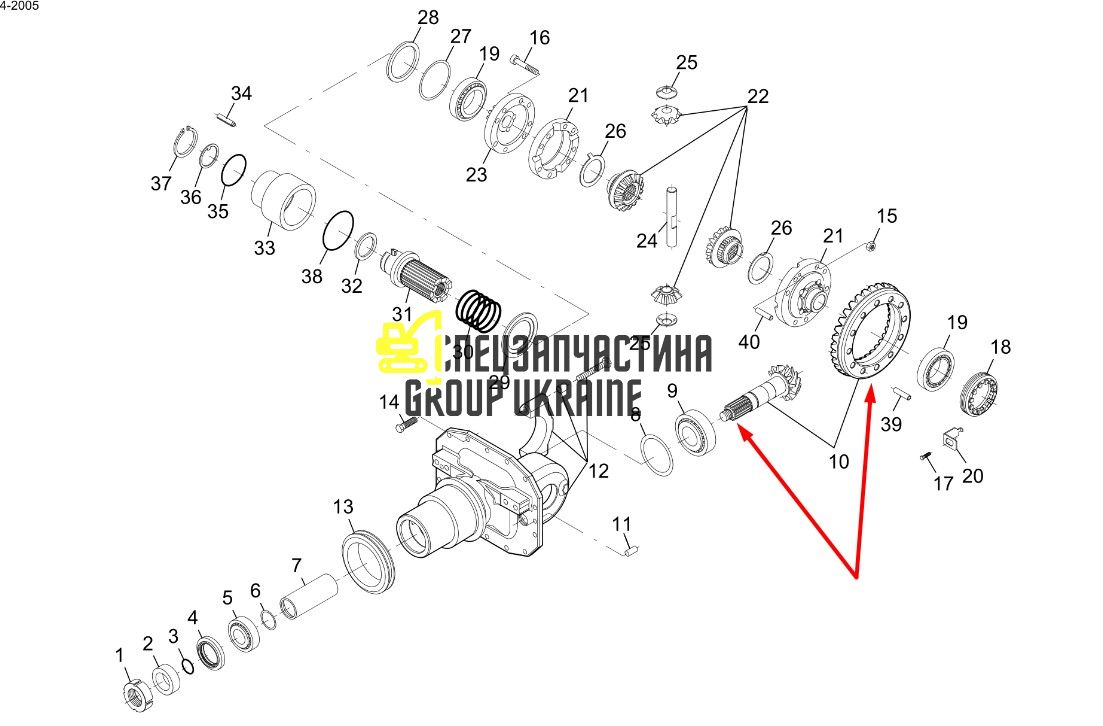 000.3429424M92 Головна (конічна) пара Z=8/33 Dana Spicer