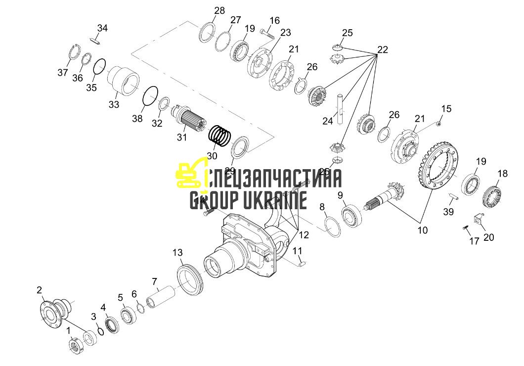 3766285m91 (000.3766285M92, 3766285M92) Головна (конічна) пара Z=8/33 Massey Ferguson